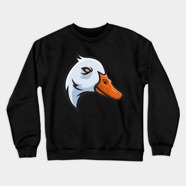 Duck Mascot Crewneck Sweatshirt by giggleapin